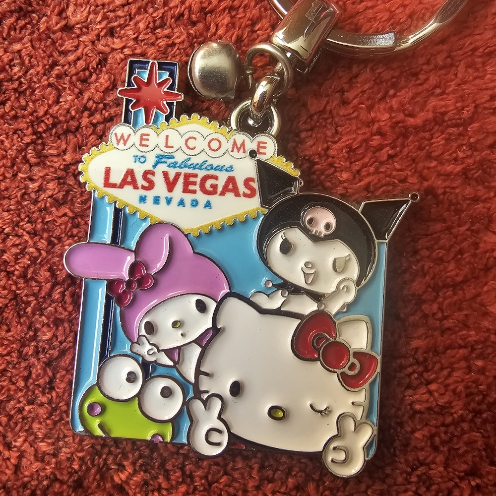 Official Sanrio Hello Kitty Las Vegas Keychain